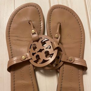 Tory Burch makeup color miller flip flop sandal size 10